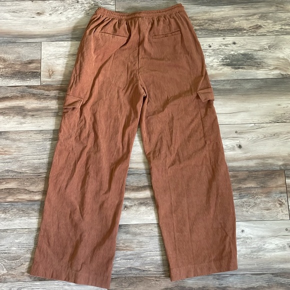 Wide leg thick corduroys with rope string - Picture 2 of 2